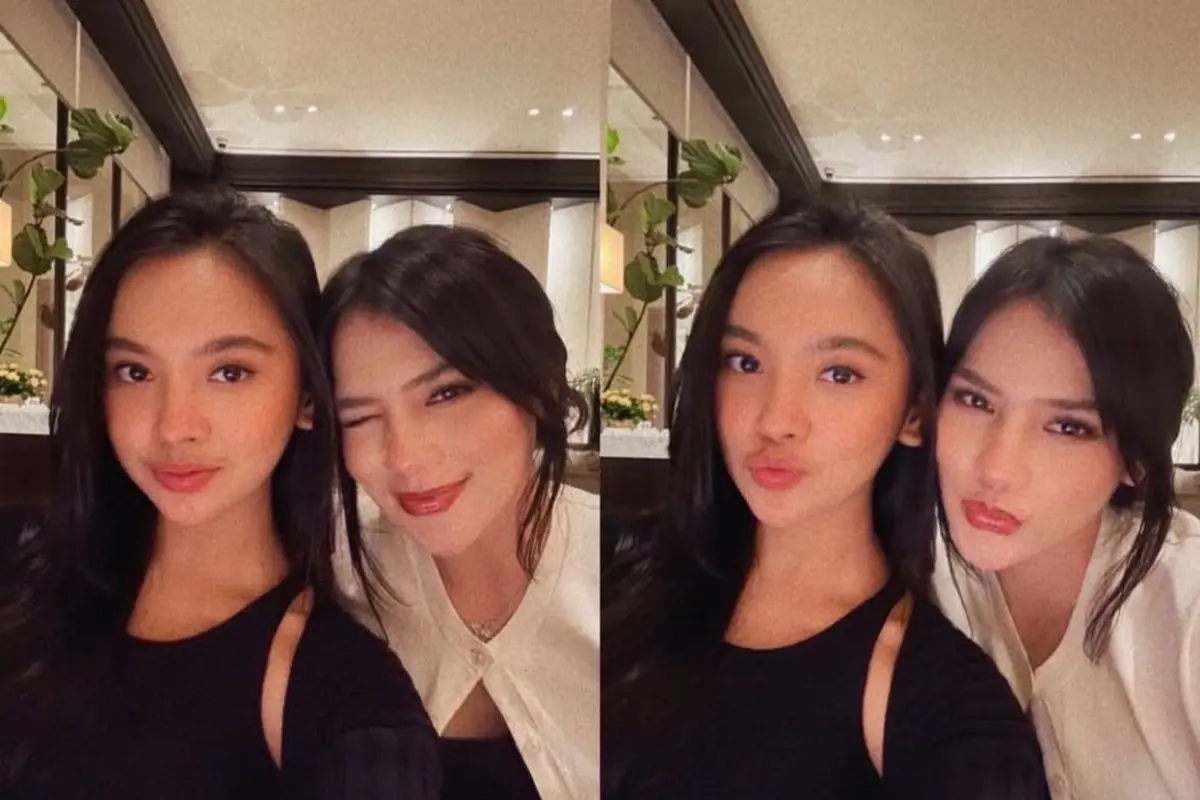 Foto menggemaskan Lyodra dan Davina. (credit:instagram.com/lyodraofficial)