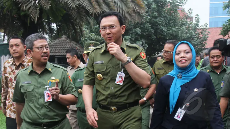 Hari Pertama UN, Ahok Beri Semangat Ratusan Siswa SMKN 27 Jakarta