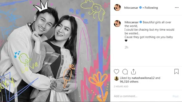 Immanuel Caesar Hito dan Felicya Angelista (Foto: Instagram/@hitocaesar)
