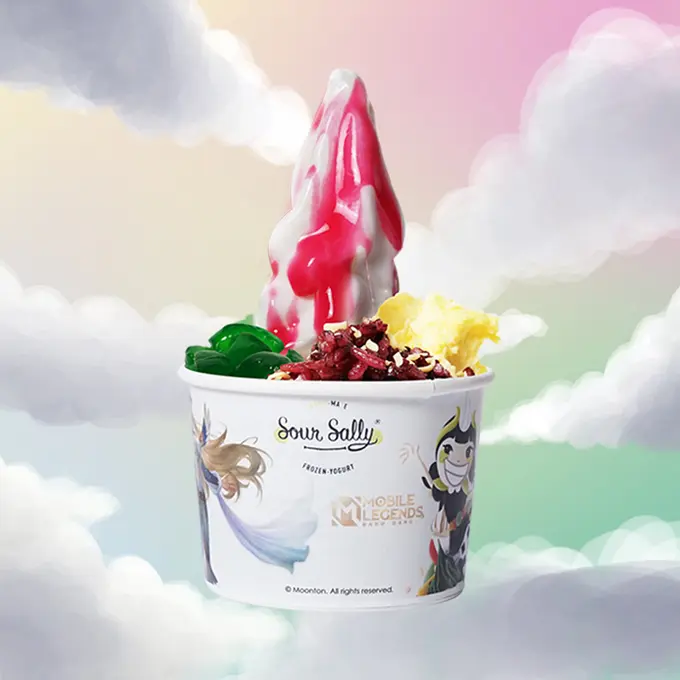 Kreasi Segarnya Frozen Yogurt Edisi Mobile Legend: Bang Bang dengan Rasa Es Nusantara
