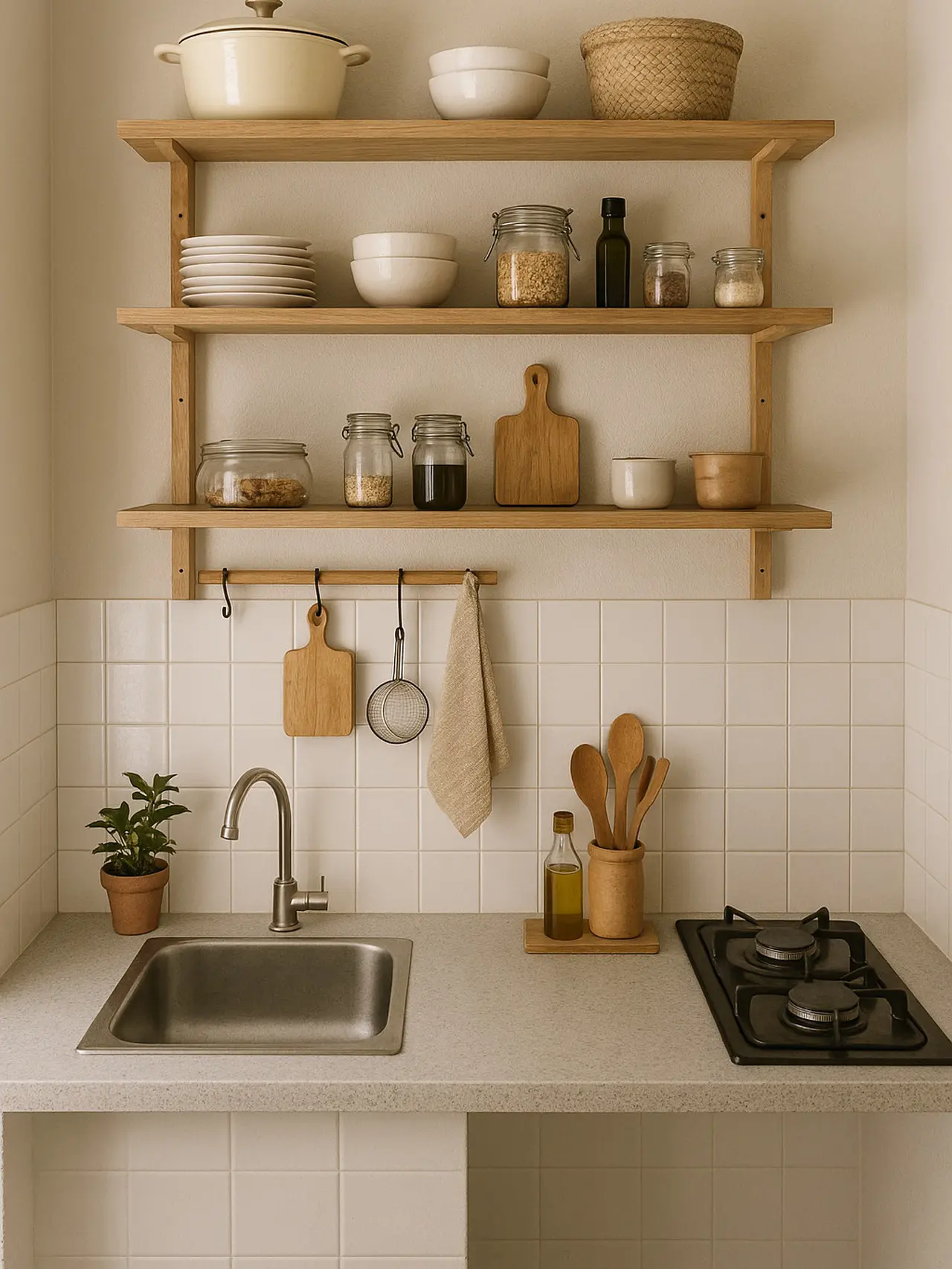 6 Inspirasi Desain Dapur Sederhana Tanpa Kitchen Set, Rapi dan Estetik