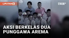 Dua Punggawa Arema Rayakan Ultah Bocah Korban Kanjuruhan