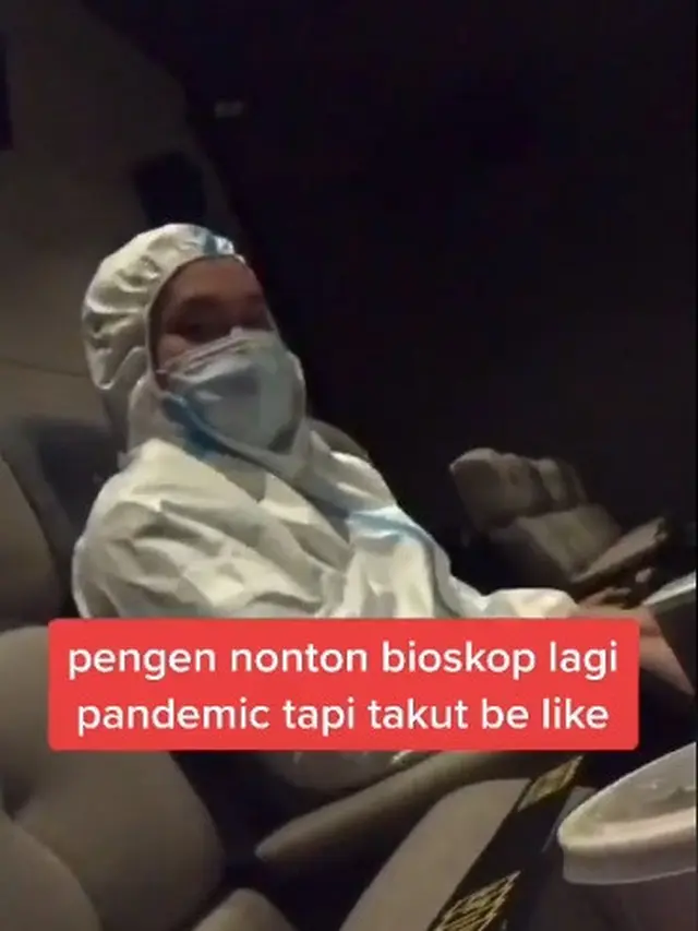 Viral, Video Penonton di Bioskop Pakai APD Ini Curi Perhatian
