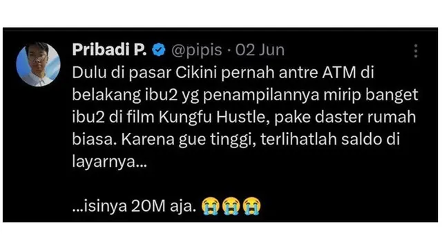 6 Cuitan Random Netizen Pernah Bertemu Orang Kaya, Bikin Senyum Tipis