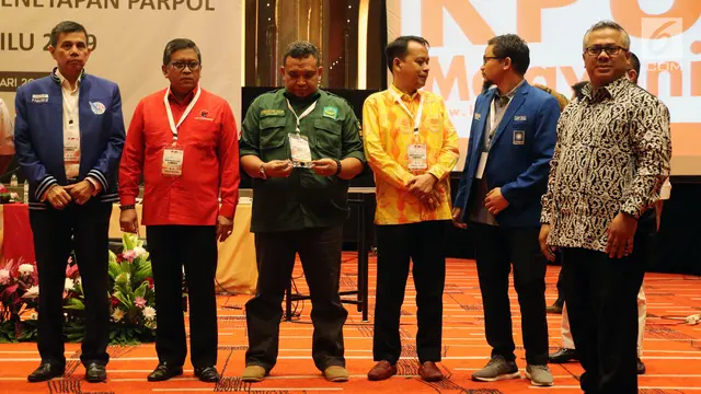 KPU Umumkan 14 Partai Lolos Jadi Peserta Pemilu 2019