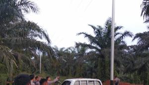 Lokasi WN China serang TNI di Kalbar. (Istimewa)