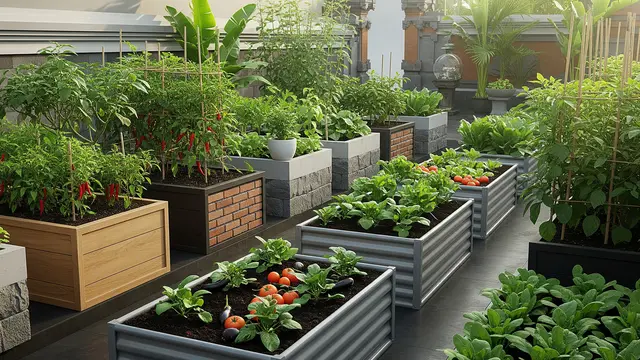 Model Kebun Sayur Dekat Teras Samping yang Sempit tapi Rapi, Inspirasi Hunian 2026