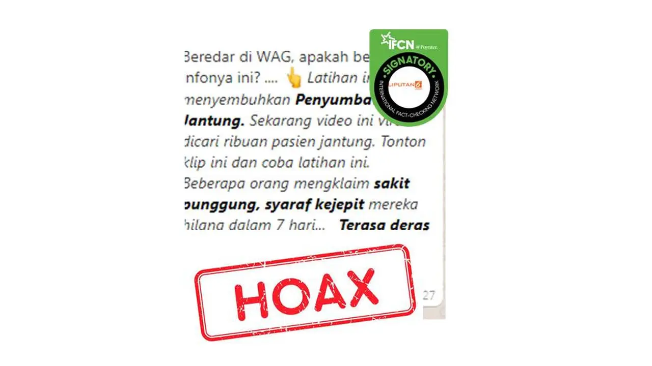 Cek Fakta penyumbatan jantung