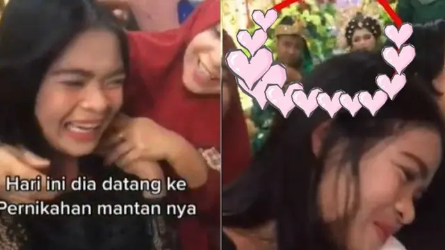 6 Potret Cewek Menangis saat Mantan Pacar Menikah, Berusaha Tegar
