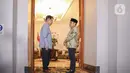 Ketua Umum PKB Muhaimin Iskandar tiba di kediaman Wakil Presiden Republik Indonesia ke-10 dan ke-12 Jusuf Kalla (JK) di Jalan Brawijaya Raya No.6 Jakarta Selatan, Sabtu (6/5/2023). (Liputan6.com/Faizal Fanani)
