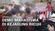 Demo Mahasiswa di Depan Kejagung Berujung Ricuh, Tuntut Transparansi Kasus Korupsi