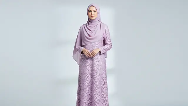 Gamis Full Lace Berpayet Halus