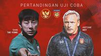 Uji Coba - Timnas Indonesia Vs Myanmar - Head to Head Pelatih (Bola.com/Adreanus Titus)