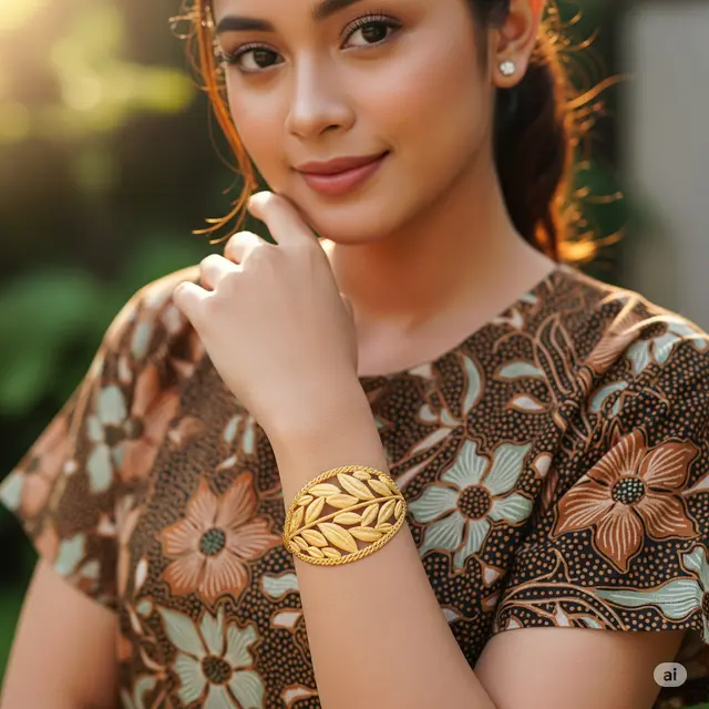 Model Gelang Emas 5 Mayam untuk Ibu Muda
