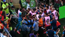 Selebrasi heboh para pemain Timnas Spanyol usai gol dari Ferran Torres ke gawang Timnas Argentina dalam laga final Piala Dunia 2026 di Metlife Stadium, New Jersey, Senin (20/7/2026). (Dok. Mauro Pimentel)