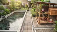 7 Cara Menata Kolam Lele dan Kandang Ayam di Halaman Rumah agar Tidak Bau dan Tetap Bersih