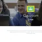 Tampilan laman Google Classroom