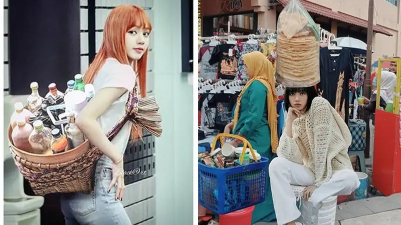6 Editan Foto Jika Lisa Blackpink Punya Usaha Jualan di Indonesia Ini Kocak