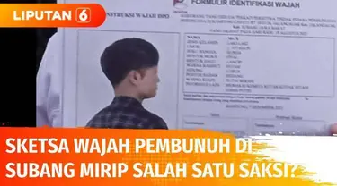 Sketsa wajah pelaku pembunuhan ibu dan anak di Subang yang dirilis oleh Polda Jabar menimbulkan kontroversi. Hal ini lantaran sketsa tersebut dituding mirip salah satu saksi.