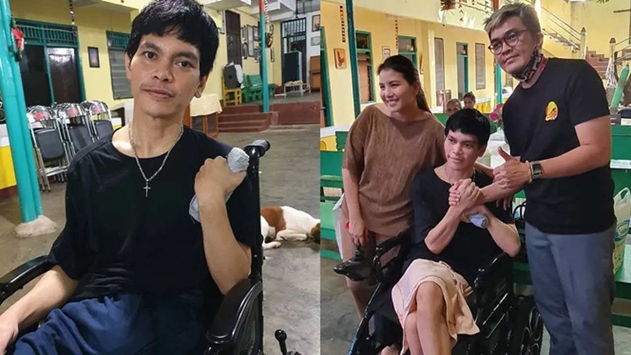 6 Momen Tya Ariestya Jenguk El Ibnu Vokalis Band Elkasih, Penuh Haru