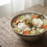 Resep Sawi Putih Telur Kuah Bening (AI Generated)