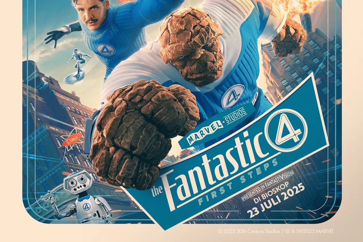 The Fantastic Four:First Steps tayang 23 juli 2025 di bioskop seluruh Indonesia