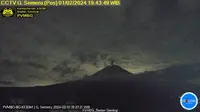 Gunung Semeru kembali mengalami erupsi pada Kamis malam (1/2/2024), pukul 19.42 WIB. (Liputan6.com/ Dok PVMBG)