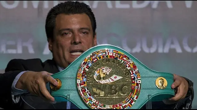 Sabuk juara WBC bertabur emas emerald yang akan diperebutkan Folyd Mayweather dan Manny Pacquiao