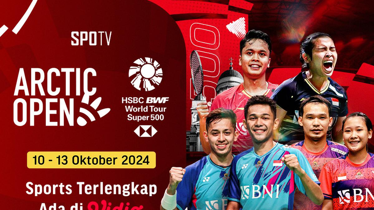 Link Siaran Langsung SPOTV: Turnamen Super 500 BWF Arctic Open 2024 Tengah Pekan Ini di Vidio