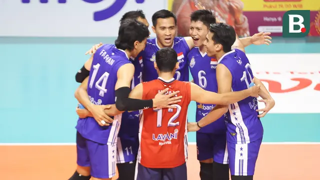 Foto: Ketangguhan Tim voli Indonesia saat Lumat Vietnam di SEA VLeague 2023