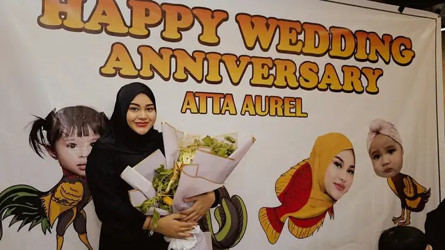 Atta Halilintar dan Aurel Hermansyah rayakan anniversary ke-3 (Instagram/attahalilintar)