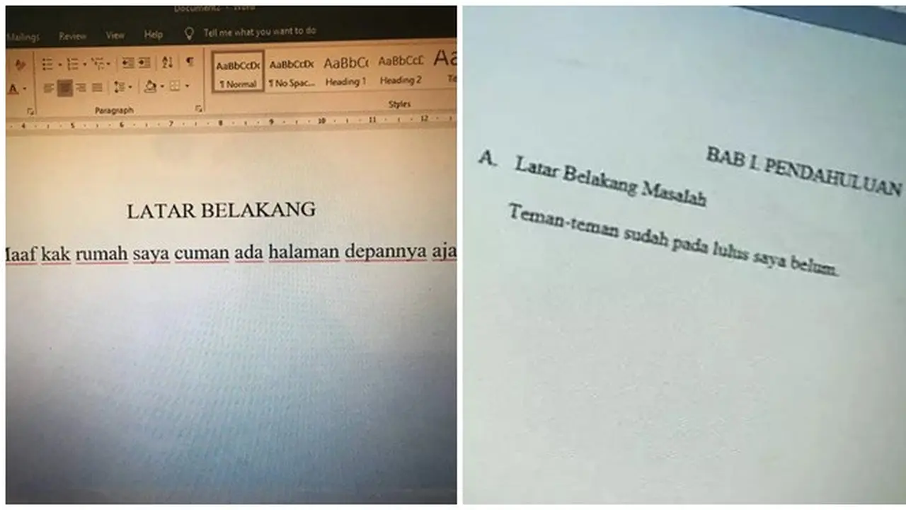 6 Isi Latar Belakang Masalah di Skripsi Mahasiswa Ini Bikin Dosen Tepuk Jidat