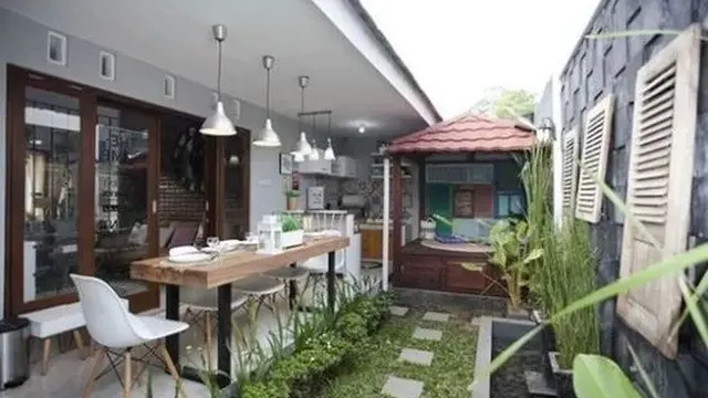 Desain Dapur Minimalis Sederhana di Desa Terbuka