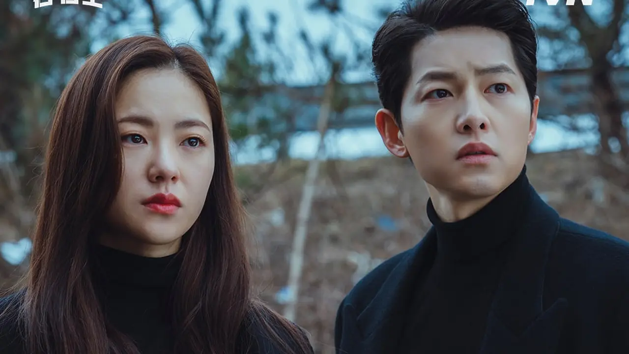 Jeon Yeo Been dan Song Joong Ki dalam Vincenzo. (tvN via Soompi)