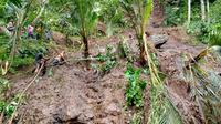 Tim SAR  gabungan yang terdiri dari BPBD Banyuwangi, Pos SAR Banyuwangi dan TNI- Polri lakukan pencarian korban tanah langsor (Istimewa)