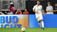 Bintang Real Madrid Eden Hazard kenakan nomor punggung 50 pada laga melawan Bayern Munchen. (RealMadrid.com)