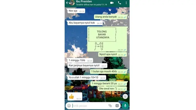 6 Chat Nagih Hutang Ini Drama Banget, Bikin Geregetan