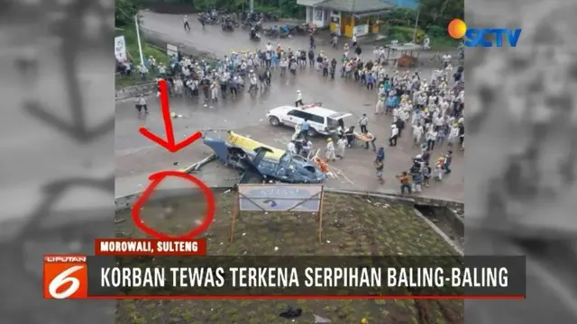 Kementerian Perhubungan menyatakan akan menyelidiki penyebab jatuhnya helikopter di Morowali, Sulawesi Tengah. Satu korban tewas karena tertimpa helikopter.