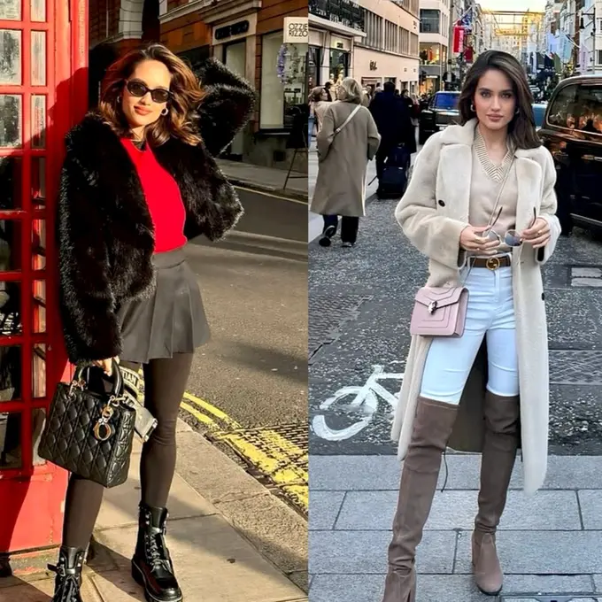 3 Gaya Layering Chic Cinta Laura Liburan di London, Koleksi Tasnya Tak Kalah Mencuri Atensi