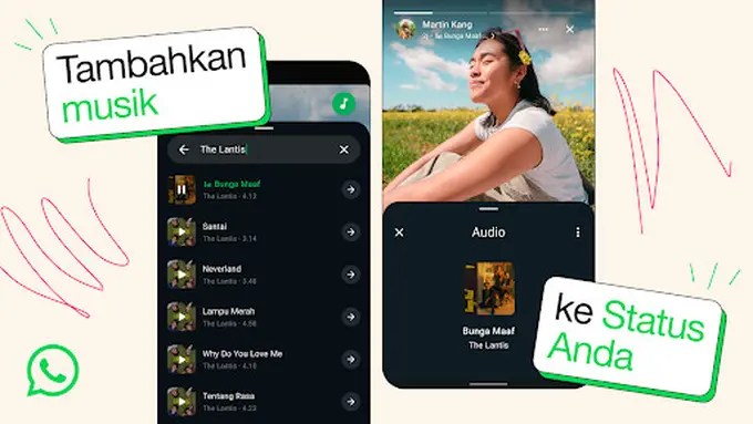 WhatsApp Perkenalkan Fitur Musik sekaligus Kolaborasinya dengan Ed Sheeran (photo by WhatsApp Indonesia)