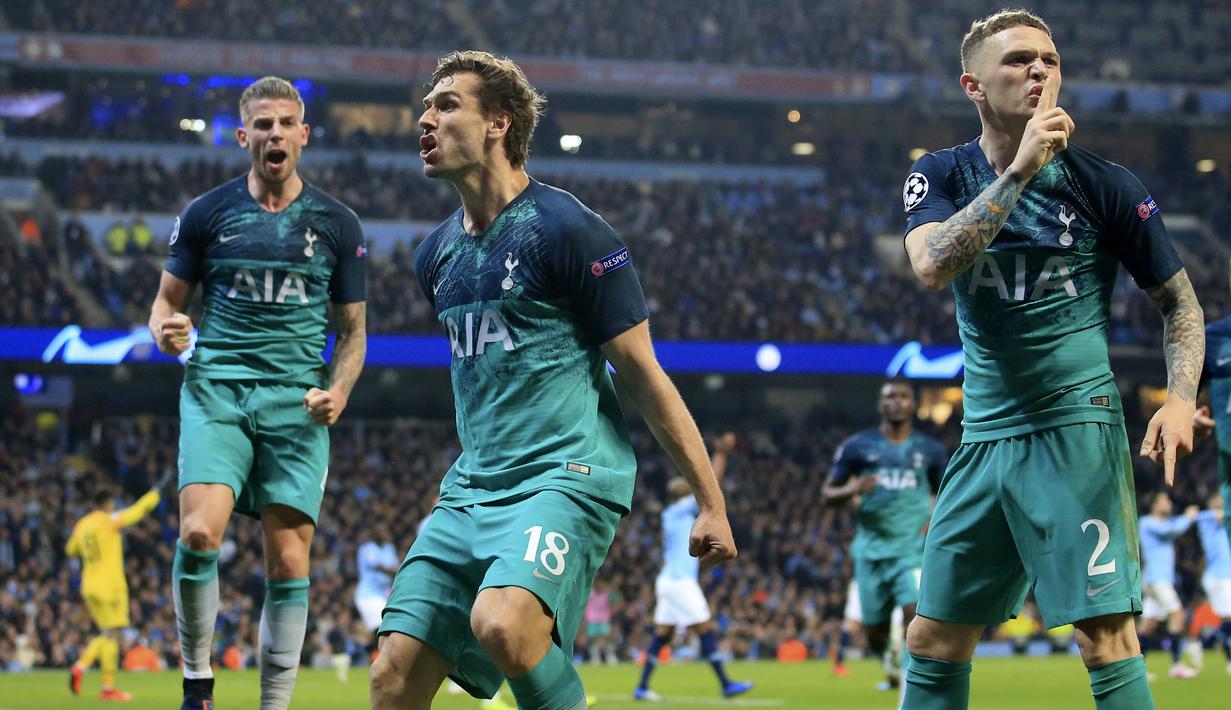 4. Tottenham Hotspur (Wembley Stadium/Tottenham Hotspur Stadium) – 54.216 penonton. (AP/Jon Super)