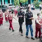 Sebanyak 26 dari 30 siswa dan orang tua mengikuti kegiatan pemulihan ketakutan di SDN 032 Tilil Bandung, Rabu (9/2/2022). (Foto: Disdik Kota Bandung)