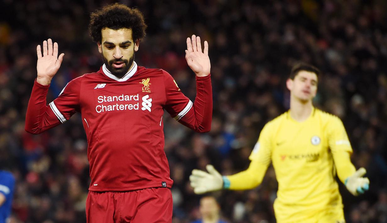 2. Mohamed Salah (Liverpool) - 10 Gol. (AFP/Paul Ellis)