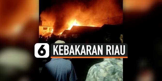 VIDEO: Kebakaran Wisma di Riau 6 Orang Tewas
