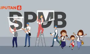 Banner Grafis Bocoran PPDB 2025 Diubah Jadi SPMB&nbsp;(Liputan6.com/Abdillah)