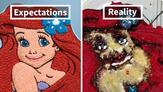 7 Potret Ekspektasi Vs Realita Kreasi Kue Ini Bikin Tepuk Jidat
