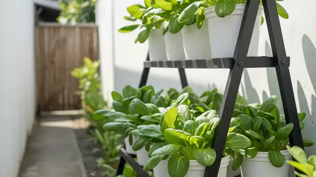Desain Kebun Sayur Bertingkat Tanpa Paku dan Palu. Gemini