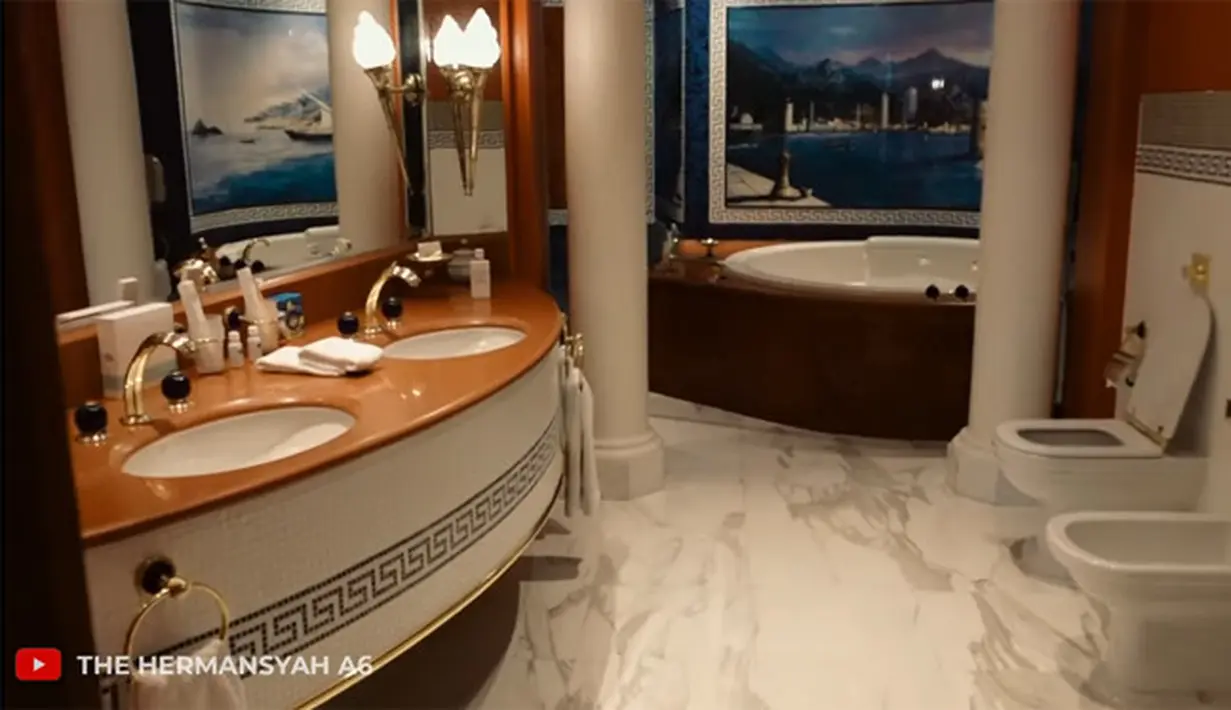 Ashanty dan Anang Hermansyah menginap di hotel bintang 7 (Youtube/The Hermansyah A6)