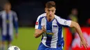4. Krzysztof Piatek (Hertha Berlin) - Penyerang berusia 24 tahun ini gagal menunjukan ketajamannya saat berseragam AC Milan. Striker Timnas Polandia itu akhirnya dilepas ke Hertha Berlin dengan harga 27 juta euro. (AFP/Odd Andersen)