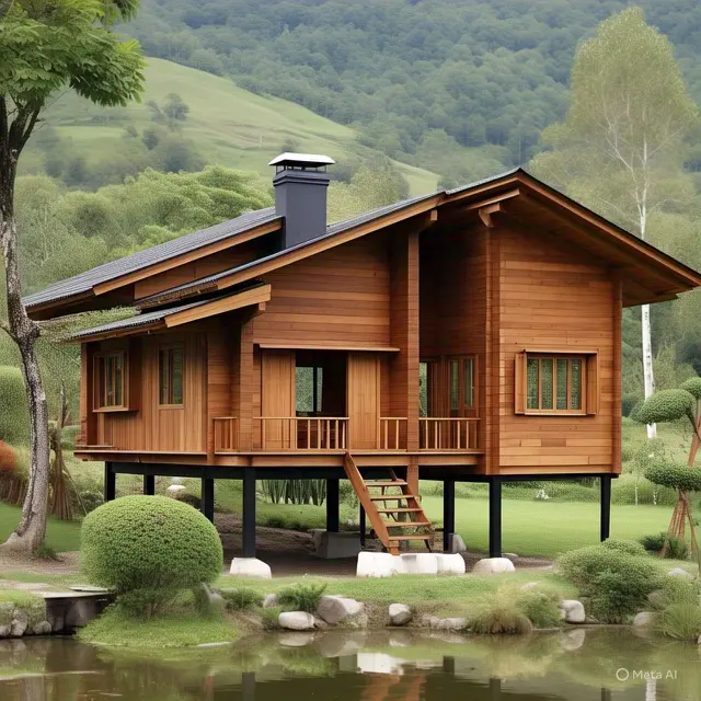Inspirasi Rumah Sederhana dari Kayu